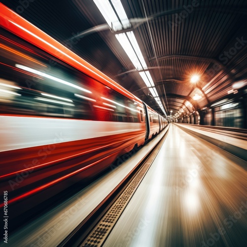 Train moving fast