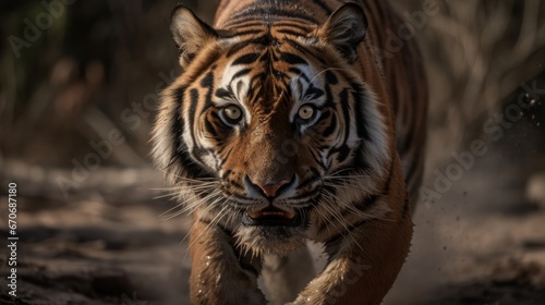Close-up of a Siberian Tiger (Panthera tigris altaica)