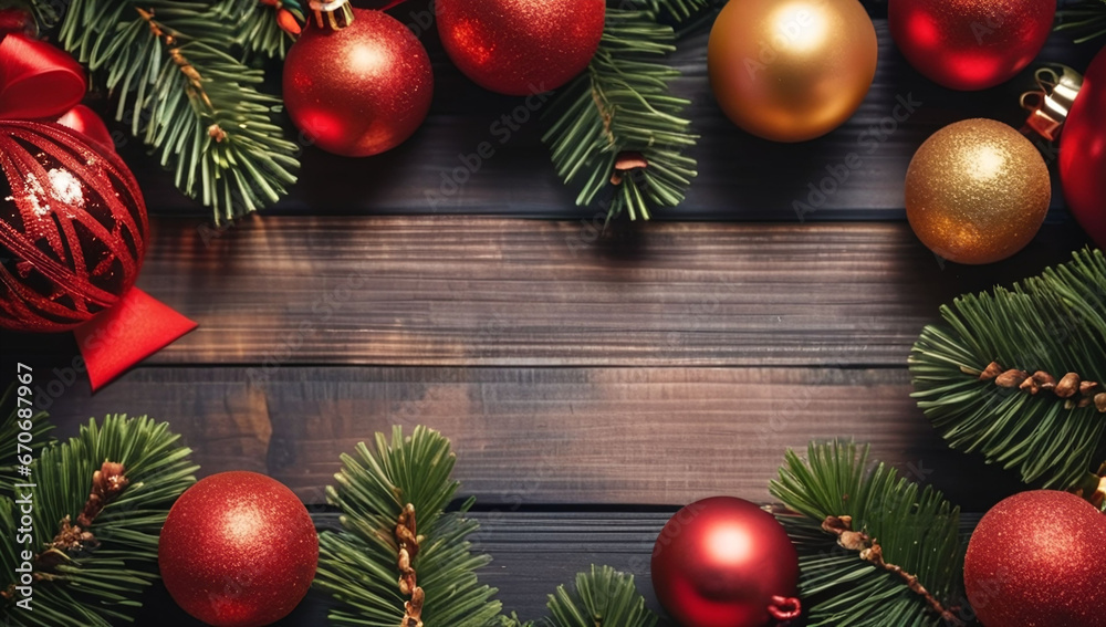 New Year and Christmas winter background with place for text New Year and Christmas winter background with place for text