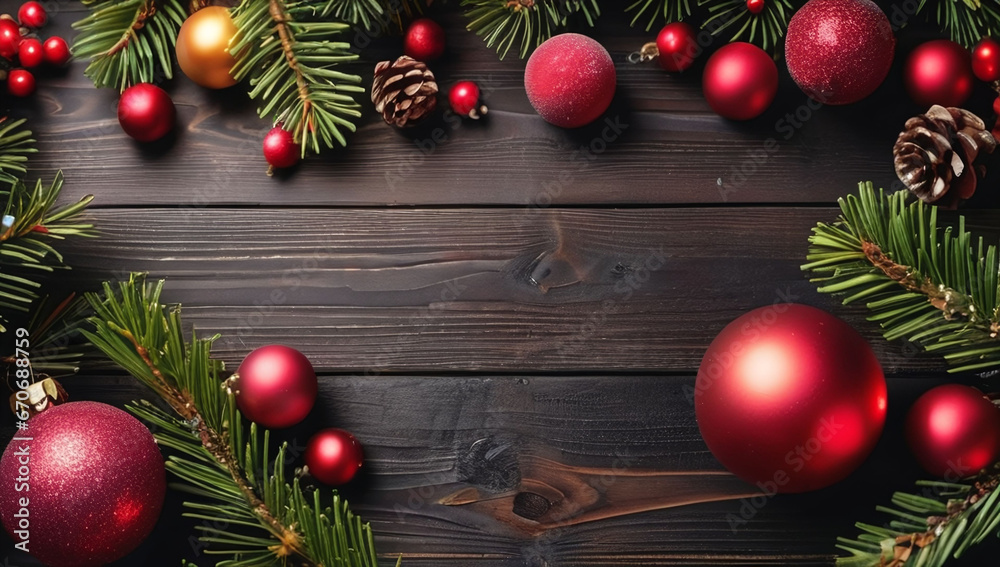 New Year and Christmas winter background with place for text New Year and Christmas winter background with place for text