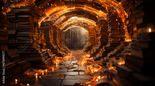 Enchanted book tunnel
