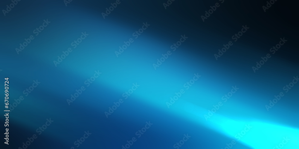 Tech blue blur blurred shine light banner wide background