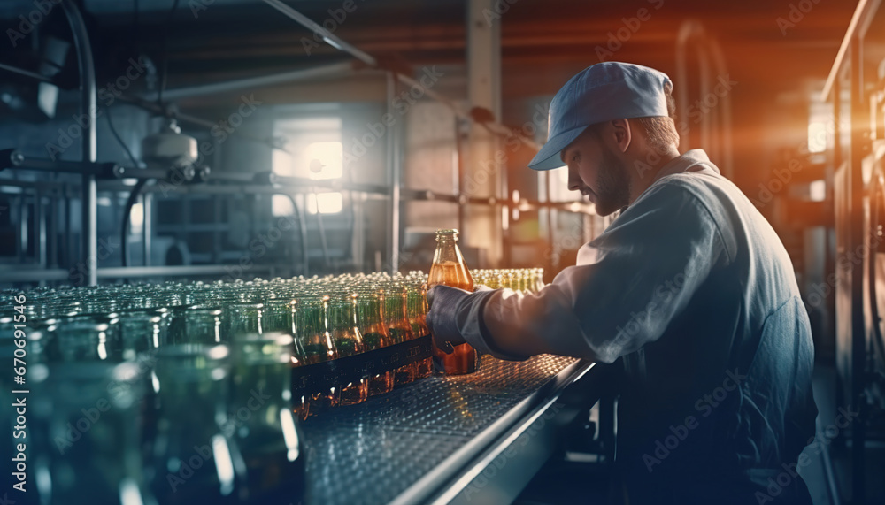 Beverage Bottling Plant, Bottles drinks like soda and water