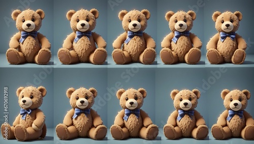 set of teddy bear