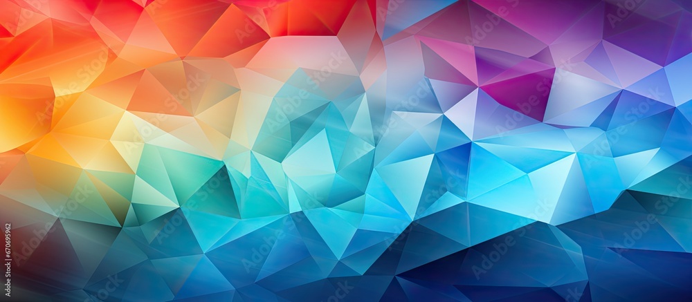 Colorful abstract geometric backdrop with polygonal design