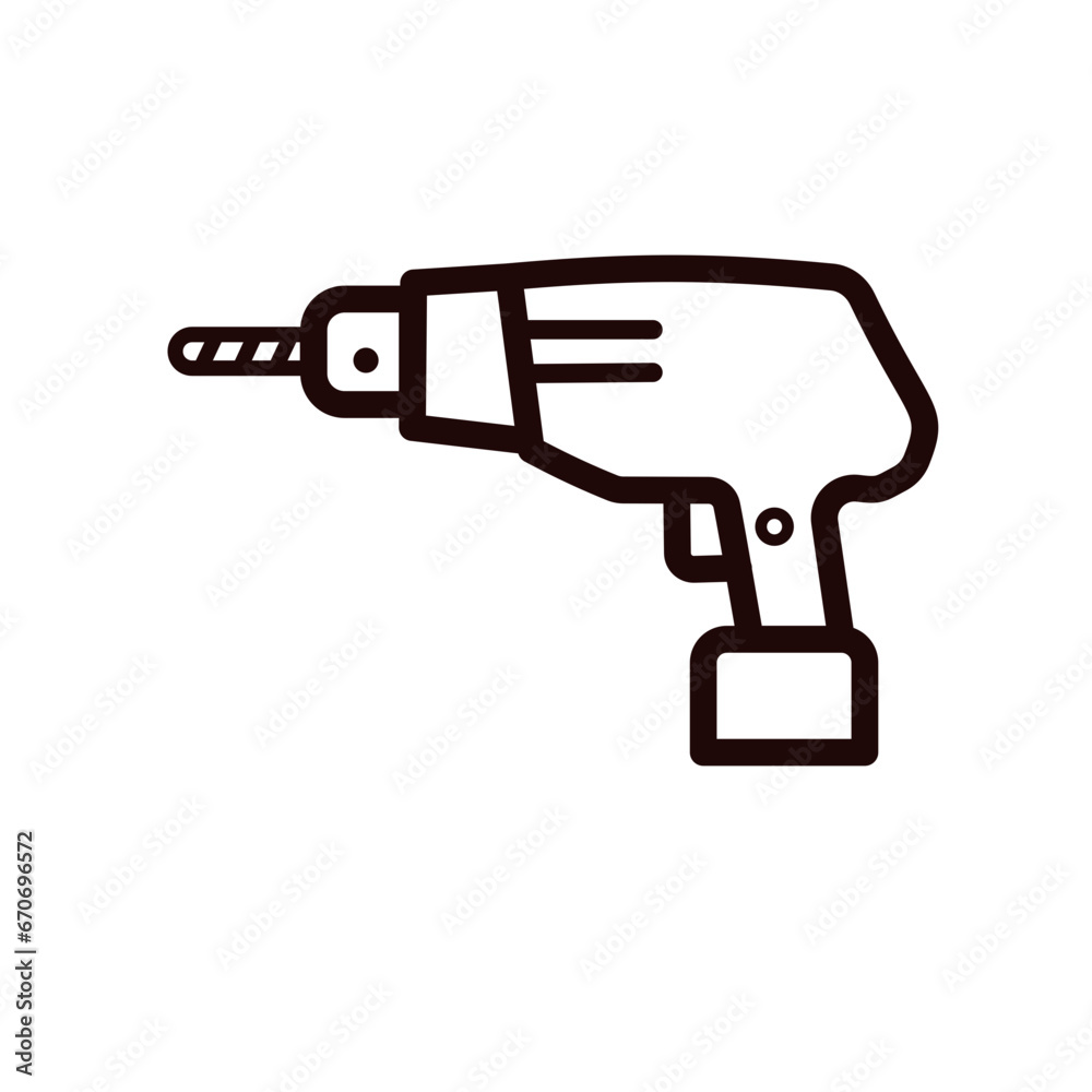 Drill - vector icon Drill - vector icon