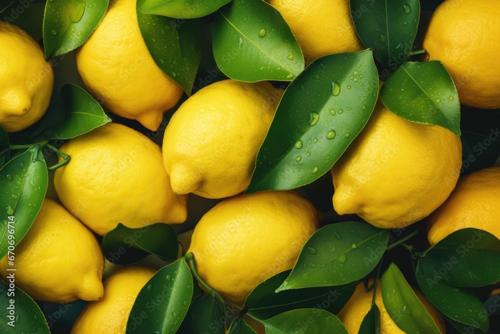lemons close up background