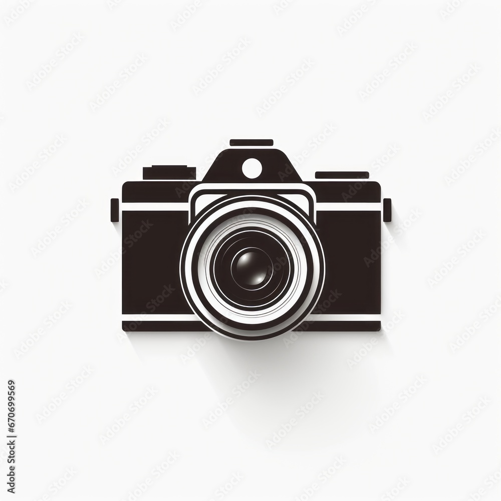 minimalist camera pictogram