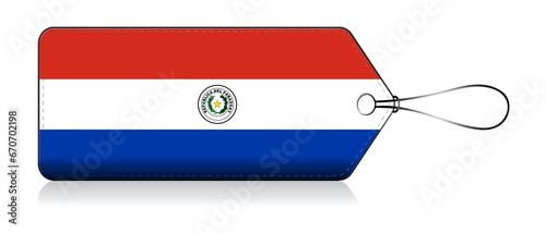 Paraguayan flag label, Made in Paraguay