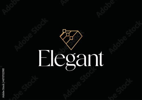 Jewlery logo, gem logo, luxury logo 