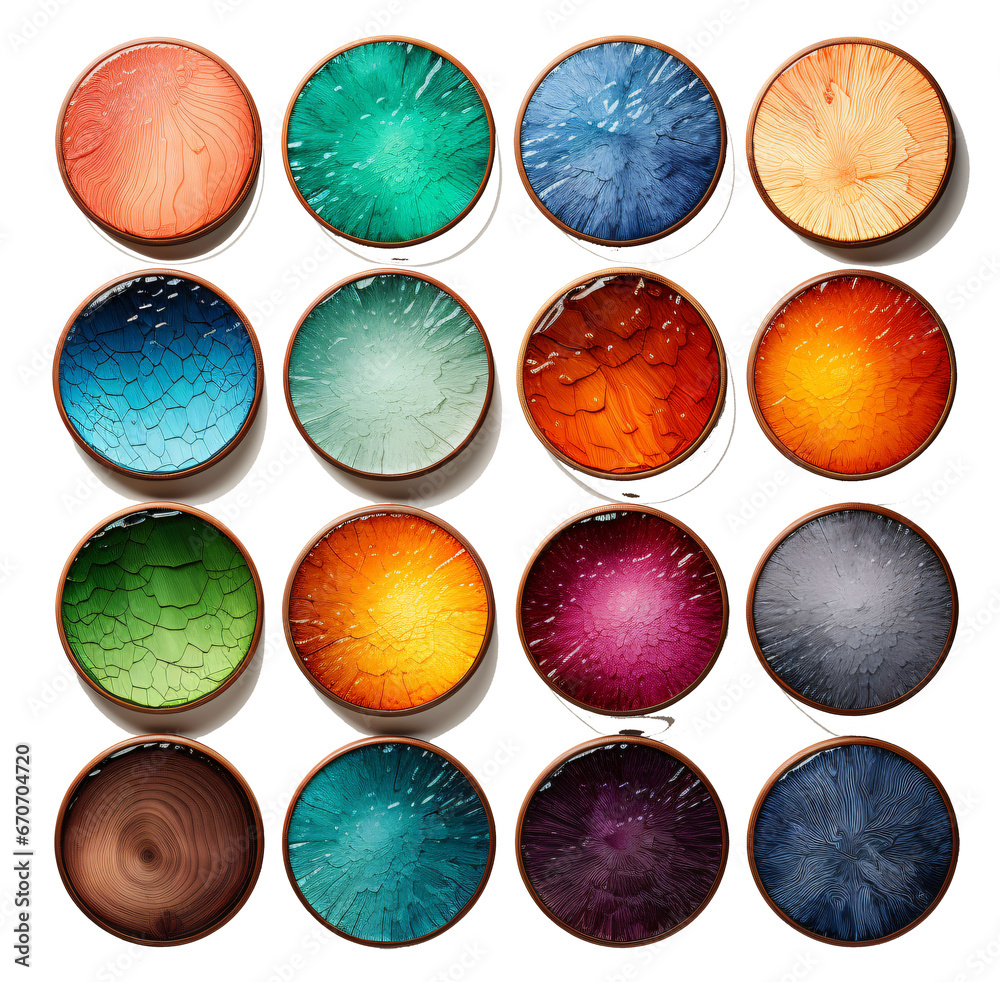 Paint palette, paint set, colour set isolated on the transparent background PNG. Paint palette, paint set, colour set isolated on the transparent background PNG.