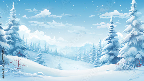 Winter wonderland background © Alicia