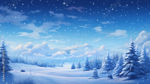 Winter wonderland background © Alicia