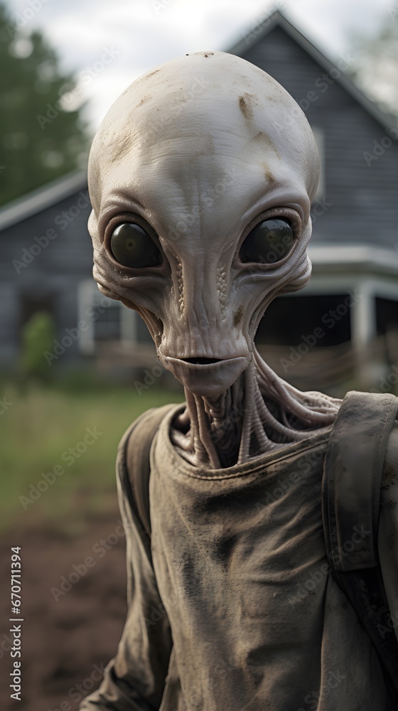 Hyper-realistic Alien Farmers Portrait Hyper-realistic Alien Farmers Portrait