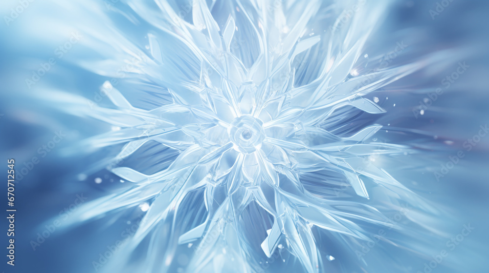Abstract snowflake background
