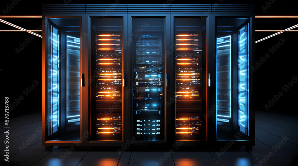 Modern server room, Server Farm, Data Center Jobs, Data Center