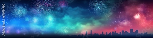new years eve web banner background wallpaper neon night sky display