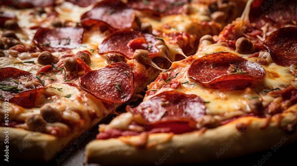 pizza with salami ai generated pizza with salami ai generated