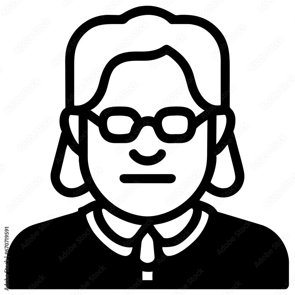 woman in glasses