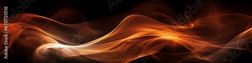 orange red black fire and flames and smoke abstract web banner background wallpaper