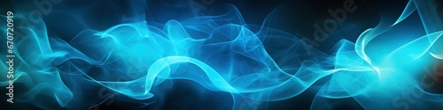 fire and flames and smoke abstract web banner background wallpaper blue and light blue