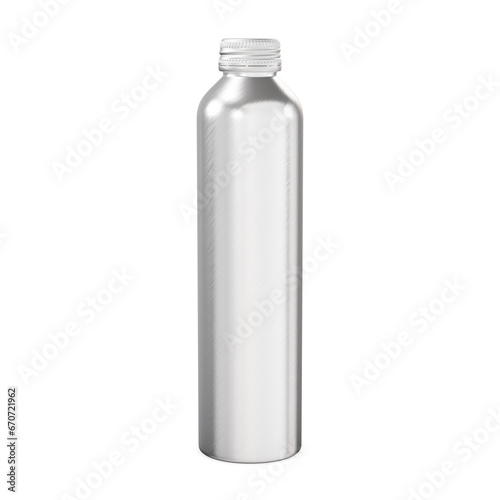 An Aluminium Bottle image isolated in a white background