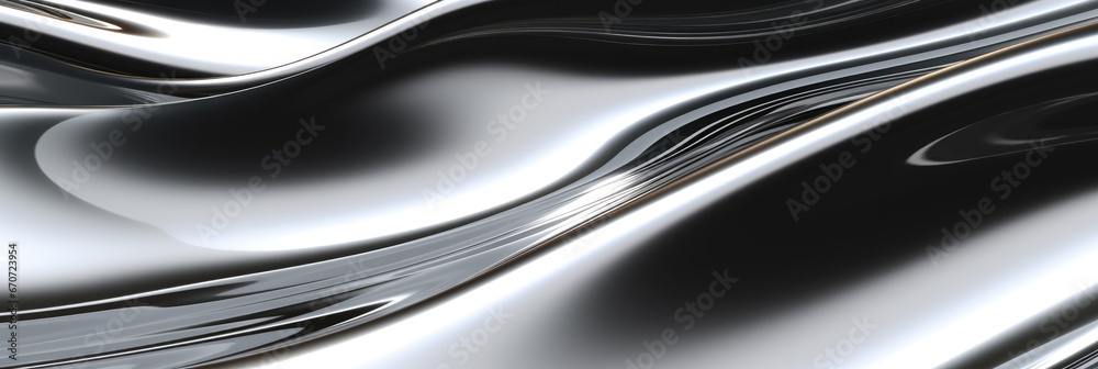 banner glossy silver metal fluid glossy chrome mirror water effect background backdrop texture 3d render illustration banner glossy silver metal fluid glossy chrome mirror water effect background backdrop texture 3d render illustration