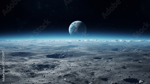 Planet Earth in outer space.