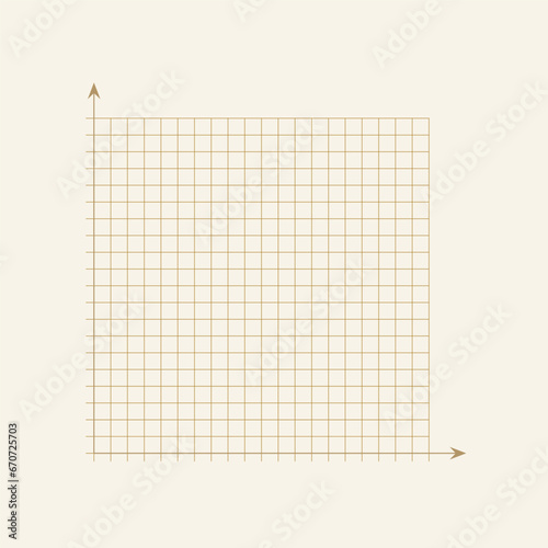Grid paper. Mathematical graph. Cartesian coordinate system with x-axis  y-axis. Squared background with color lines. Geometric pattern for school  education. Lined blank on transparent background