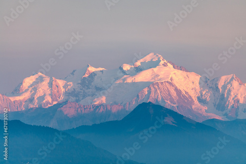 le Mont-Blanc depuis le mont Mourex