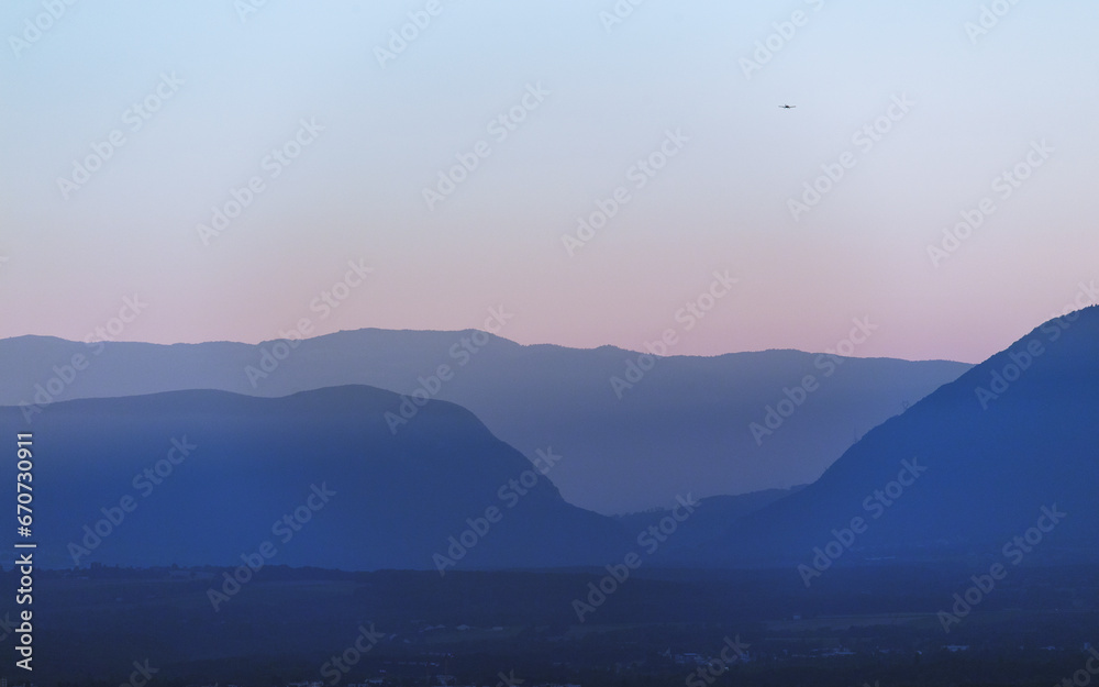 crépuscule sur le pays de Gex crépuscule sur le pays de Gex