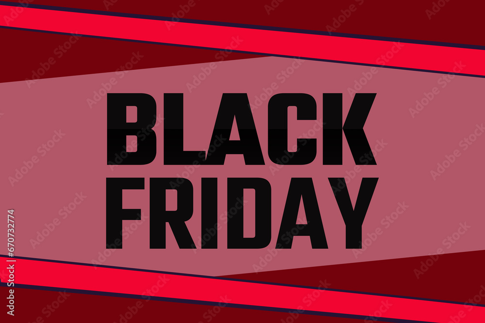 Fototapeta premium Black Friday is a colloquial term for the Friday after Thanksgiving in the United States. It traditionally marks the start of the Christmas shopping season in the United States. web cover illustration