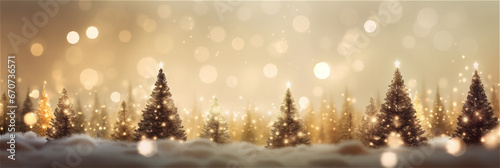 Christmas trees background banner. Winter background. Winter Forest background.