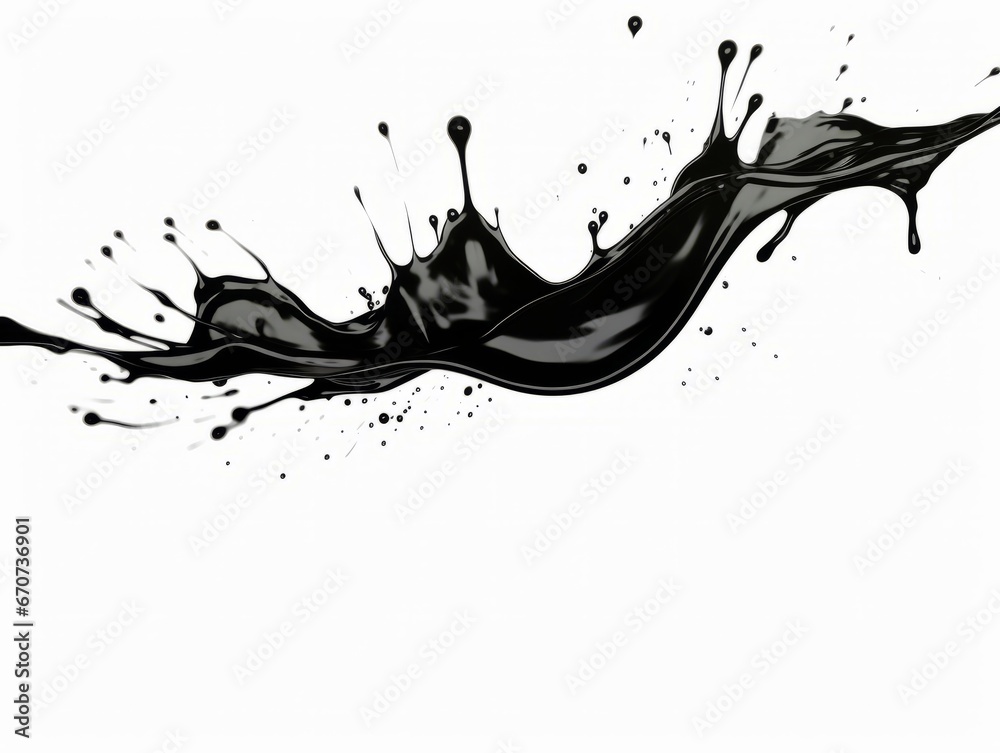 black paint splash on white background black paint splash on white background