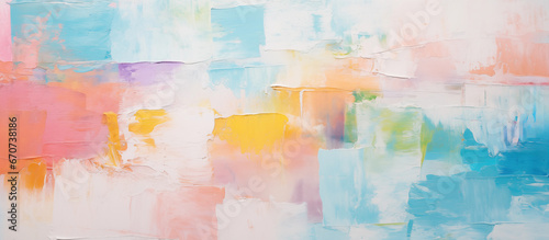 Banner abstract background with with oil brushstrokes on canvas