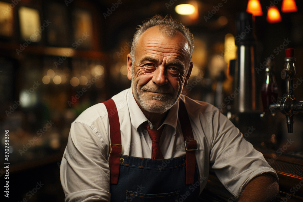 Fototapeta premium Portrait of a Barman