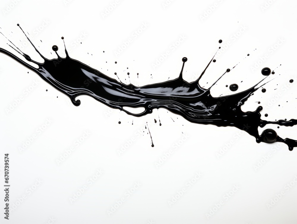 black paint splash on white background black paint splash on white background