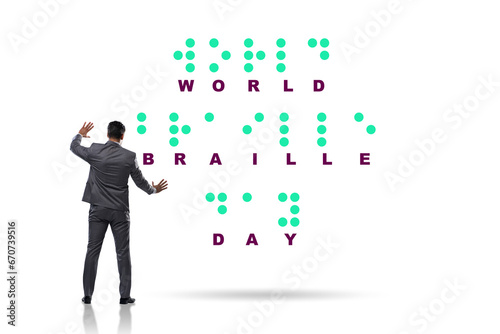 Wallpaper Mural Concept of world braille day Torontodigital.ca