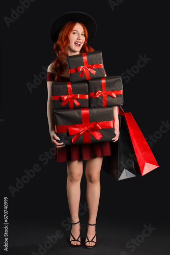 Beautiful young woman with ...