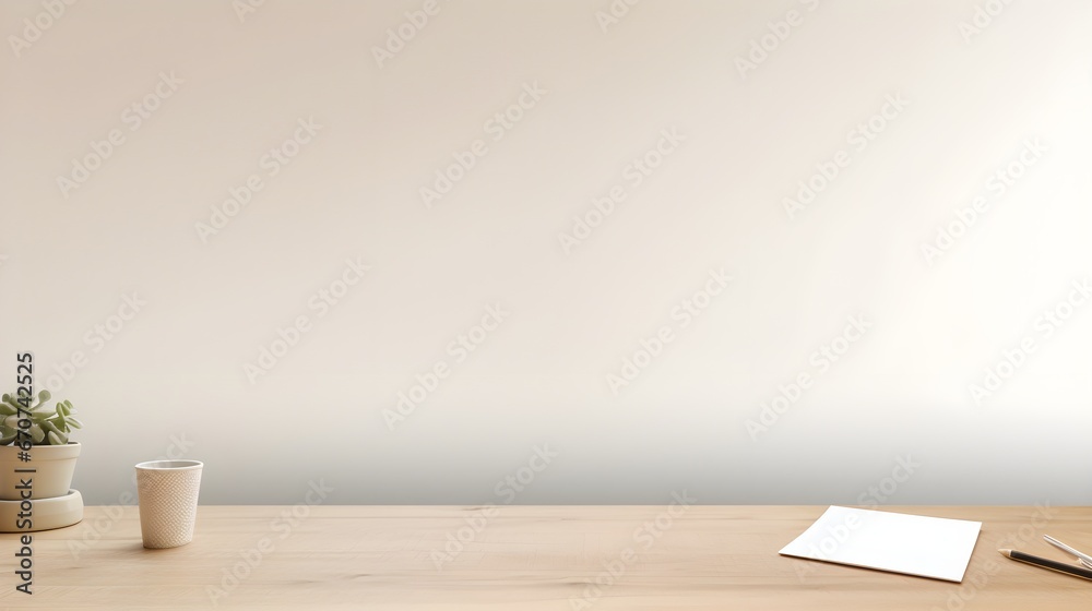 Rustic Wooden Table with Paper Rustic Wooden Table with Paper