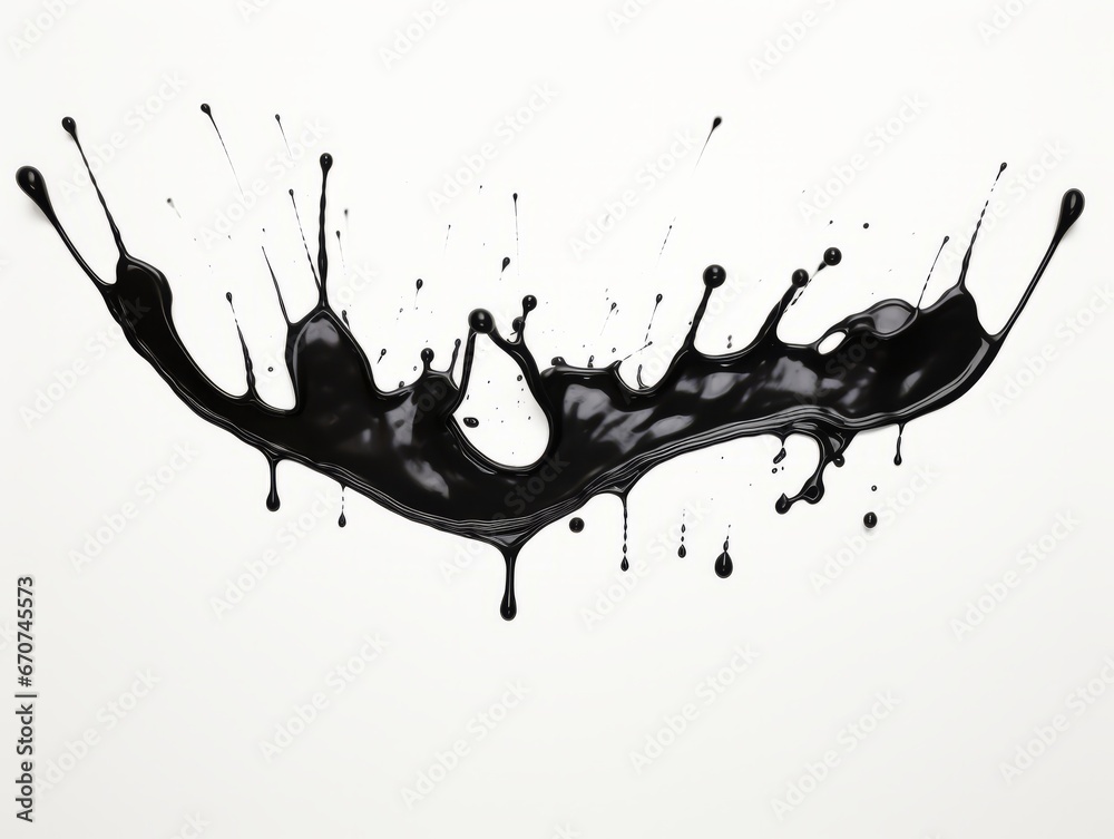 black paint splash on white background black paint splash on white background