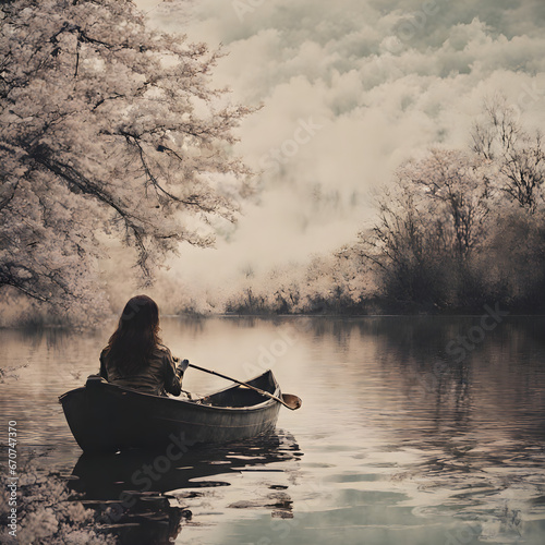I want to find peace in a quiet lake