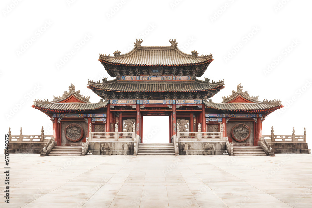 Unveiling the Essence of Chinese History Isolated on transparent background