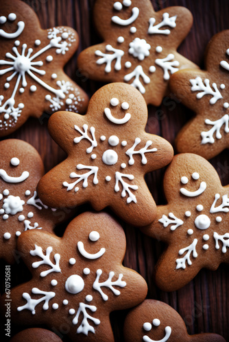 Background with delicious homemade gingerbread