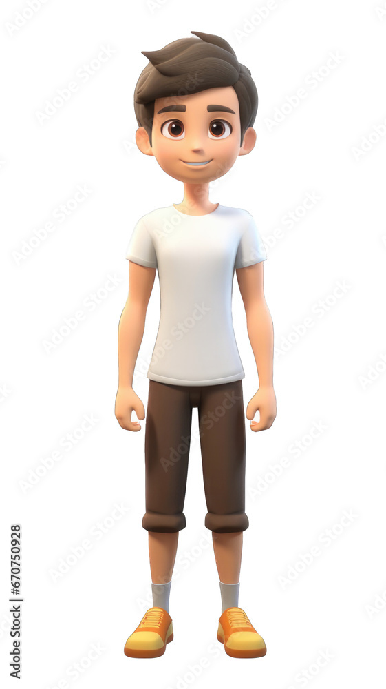 Digital Art of an Isolated Simple Character with Futuristic Aesthetics. Generative AI Digital Art of an Isolated Simple Character with Futuristic Aesthetics. Generative AI