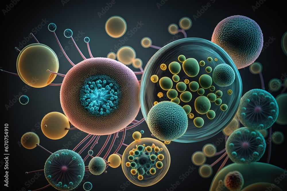 Bacteria, microscopic unicellular organisms, microorganism, under ...
