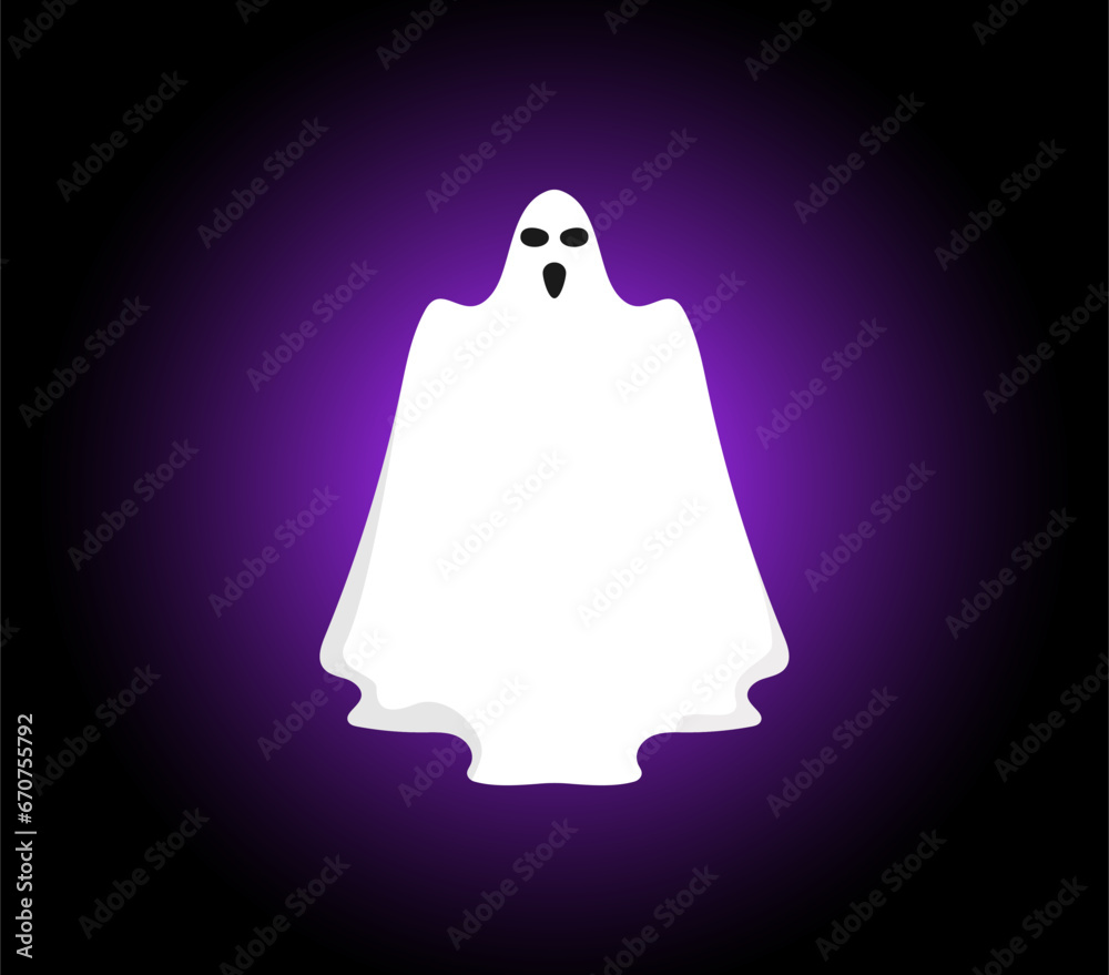 ghost on a black background, Halloween gost ghost on a black background, Halloween gost