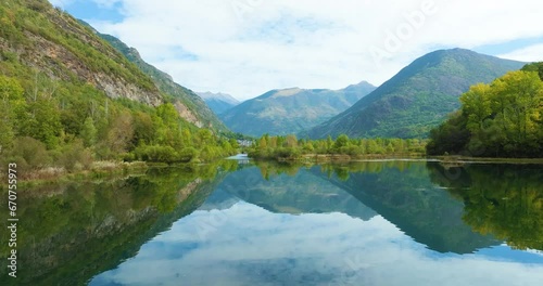 Cardet reservoir, in the Vall de Boi Catalonia Spain photo