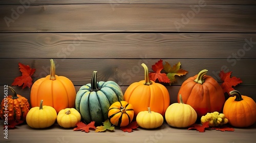 A colorful display of pumpkins pumpkins and leaves s