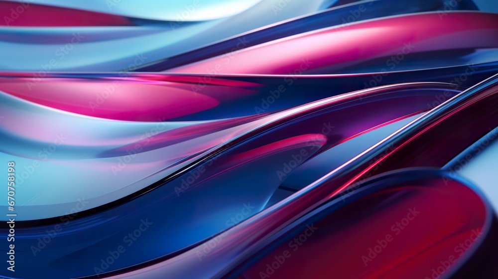 Fototapeta premium creative wave and swirl background, glowing design pattern, wavy elegant and futuristic wallpaper, in style of purple, pink and blue